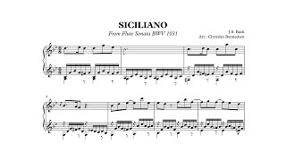 Bach  Siciliano  Piano [upl. by Morgenthaler]