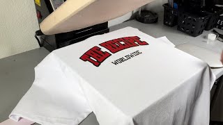 How To Design T Shirts In Cricut Design Space  How To Apply HTV using a heat press FULL GUIDE [upl. by Nevile880]