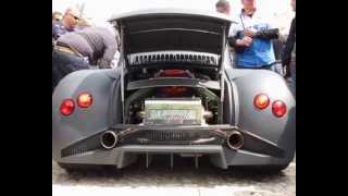 Fiat 500 Lamborghini Murcielago V12 588 HP Oemmedì Meccanica  Sound Exhaust [upl. by Ahsihat197]