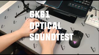 GK61 Optical Red Switches Sound Test [upl. by Schulz]