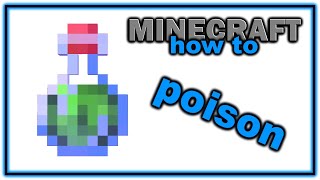 How to Make a Potion of Poison  Easy Minecraft Potions Guide [upl. by Nelloc]