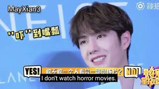 Wang Yibo Said He Dont Watch Horror Movies BUT He Watched Horror Movie With Xiao Zhan 😅  YiZhan [upl. by Valenta884]