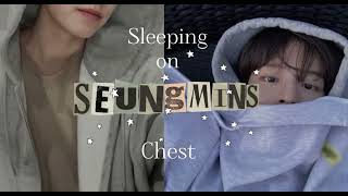 Stray Kids ASMR Sleeping On Seungmins Chest🐶heartbeat voice [upl. by Koball775]