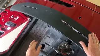 Crap to Cream Part 16 MGB Restoration How do you install a new vinyl dashboard cover Answered [upl. by Leiso756]