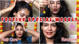 Weekly Hair Growth Routine🌼 Hair Oiling Routine  Hair Growth Tips  Khushi Khanna [upl. by Hanako]