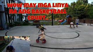 NBA standards ang sinunod namin na linya sa aming basketball court  Tumama kaya ang sukat [upl. by Barr89]