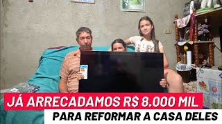 Sr Antônio chorou ao ganhar uma TV e ao saber que já arrecadamos R 8000 para reformar sua casa [upl. by Paley]