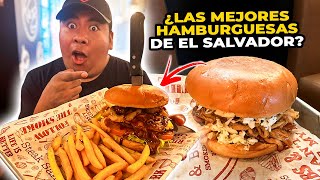 🍔PROBANDO las MEJORES HAMBURGUESAS de EL SALVADOR barbacoa [upl. by Tina527]