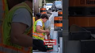 Toronto Lakeshore EastStreet Guard Rail Repair [upl. by Anitroc]