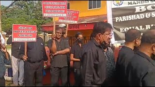 Global Konkani Forum protest at Margao demand equal status for Romi Konkani  By Goa Connect [upl. by Iramo731]