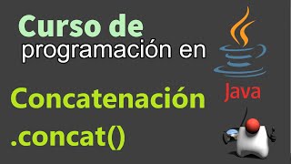 Curso de Java desde Cero  CONCATENACION video 8 [upl. by Anelem893]