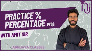 PERCENTAGE PRACTICE QUESTIONS WITH AMIT SIR PYQS JKSSBJKPSINAIB TEHSILDAR jkpsi jkssb [upl. by Ahsaeym904]