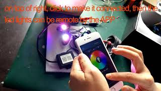 How to install APP for the RGB Rock lights and Headlights controlled by Blue tooth [upl. by Mira148]