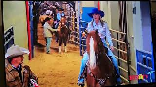 2023 NFR Barrel Racing Round 10 RECORDS MADE nfr nfrfinals [upl. by Bashemath]