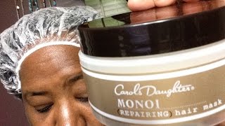 Carols Daughter Monoi Repairing Mask TEXLAXED RELAXED Deep Conditioner [upl. by Melodie]