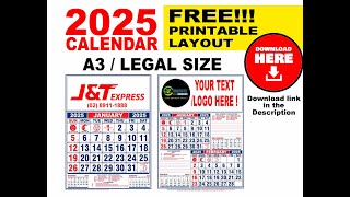 Commercial Calendar 2025  Free Download Printable Layout UPDATED [upl. by Aileve680]