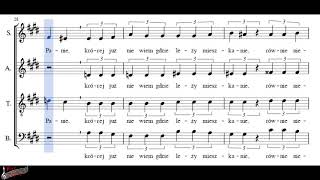 Choirchór J Świder  Moja Piosenka  Alto  score [upl. by Naehgem]