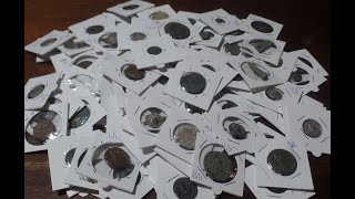 GIGAUNBOXING numismático Cientos de monedas griegas romanas bizantinas medievales islámicas [upl. by Skees]