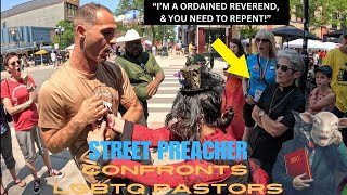 LGBTQ Pastors are CONFRONTED by Street Preacher 😱😳🏳️‍🌈 [upl. by Tani]