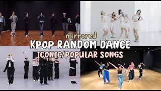 MIRRORED KPOP RANDOM DANCE  iconicpopular songs [upl. by Iahcedrom]