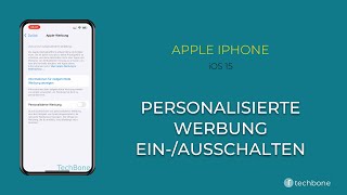 Personalisierte Werbung einausschalten  Apple iPhone iOS 15 [upl. by Woody131]