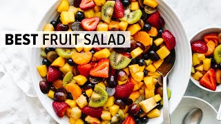 FRUIT SALAD  the best recipe and so easy [upl. by Artenra117]