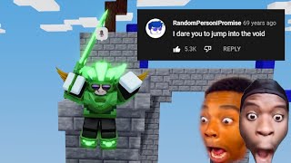 Roblox Dares Funny  Memes Bedwars Squid Game MM2 Arsenal [upl. by Kucik]