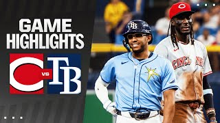 Reds vs Rays Game Highlights 72824  MLB Highlights [upl. by Ahseyt]