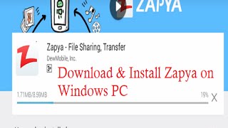 How to install Zapya for PC windows 811087 Laptop [upl. by Ambrosi]