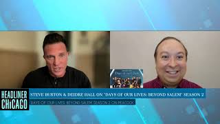 Deidre Hall amp Steve Burton interview for Days of Our Lives Beyond Salem season 2 on Peacock 2022 [upl. by Emirac]