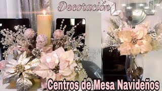 CENTRO DE MESA NAVIDEÑO CON NOCHEBUENAS  IDEAS PARA DECORAR TU CASA EN NAVIDAD DIY [upl. by Talbot612]