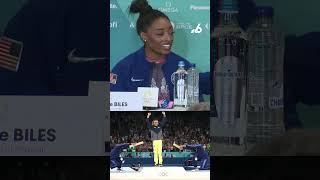 Simone Biles Jordan Chiles bowed to Brazils Rebeca Andrade on the podium Heres why [upl. by Lehet]