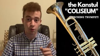 Kanstul Model 103 COLISEUM Marching Trumpet  Instrument Reviews [upl. by Noyerb]