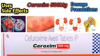 Ceroxim 500mg tablet uses in Telugu l Cefuroxime l pneumonia l skin l Uti l bone [upl. by Lesya]