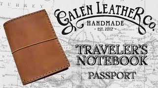 Galen Leather Travelers Notebook Passport [upl. by Akira]