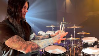 Daniel Erlandsson Arch Enemy  Drum kit rundown and drumming footage 2023 [upl. by Chema]