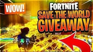 Live save the world Giveaway 144 dropbox n traps Live savetheworld fortnite stw giveaway [upl. by Charla413]