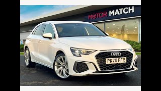 Used Audi A3 10 TFSI 30 S line Sportback  Motor Match Chester [upl. by Hgielsel16]