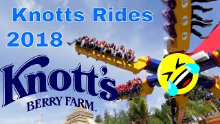 Knotts Berry Farm Rides Vlog 2018 [upl. by Alexei]