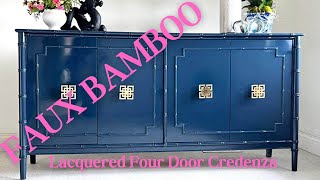 Building A Four Door Faux Bamboo Credenza AssemblyStep By Step Tutorial [upl. by Dearden27]