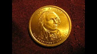 💰John Adams 2007 P 1 gold coin VEDA 4142016💰 [upl. by Pall]