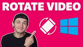 How to Rotate Video in Windows 10 [upl. by Malone]