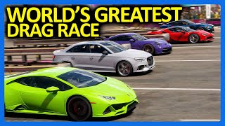 Forza Horizon 5  Worlds Greatest Drag Race [upl. by Ecyarg]