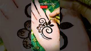 Very simple mehedi design ❤️ shorts viralvideo henna [upl. by Oirevas]