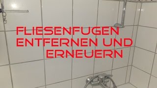 Fugen entfernen und erneuern Mit dem BOSCH GWS 10876 VEC [upl. by Eesdnyl]