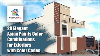 Asian Paints Color Ideas for Exteriors with Codesasianpaints colorcombinations exteriordesign [upl. by Attiuqahs995]