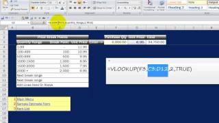 Calculating Price Break Points  an MS Excel Tutorial [upl. by Thornburg]