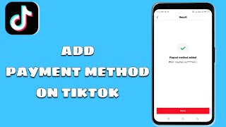 How To Add Payment Method On Tiktok [upl. by Auqeenwahs220]