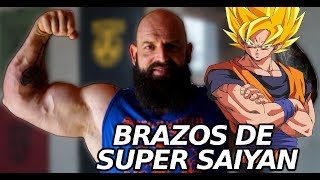 BRAZOS DE SUPER SAIYAN  NUEVO ENTRENO DE BRAZOS [upl. by Ahsercel572]