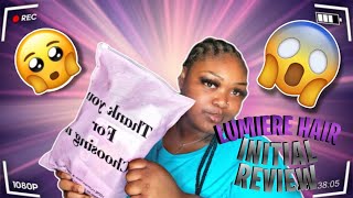 Initial review on Lumiere Hair Official store 💇🏾‍♀️💜 [upl. by Onairda]